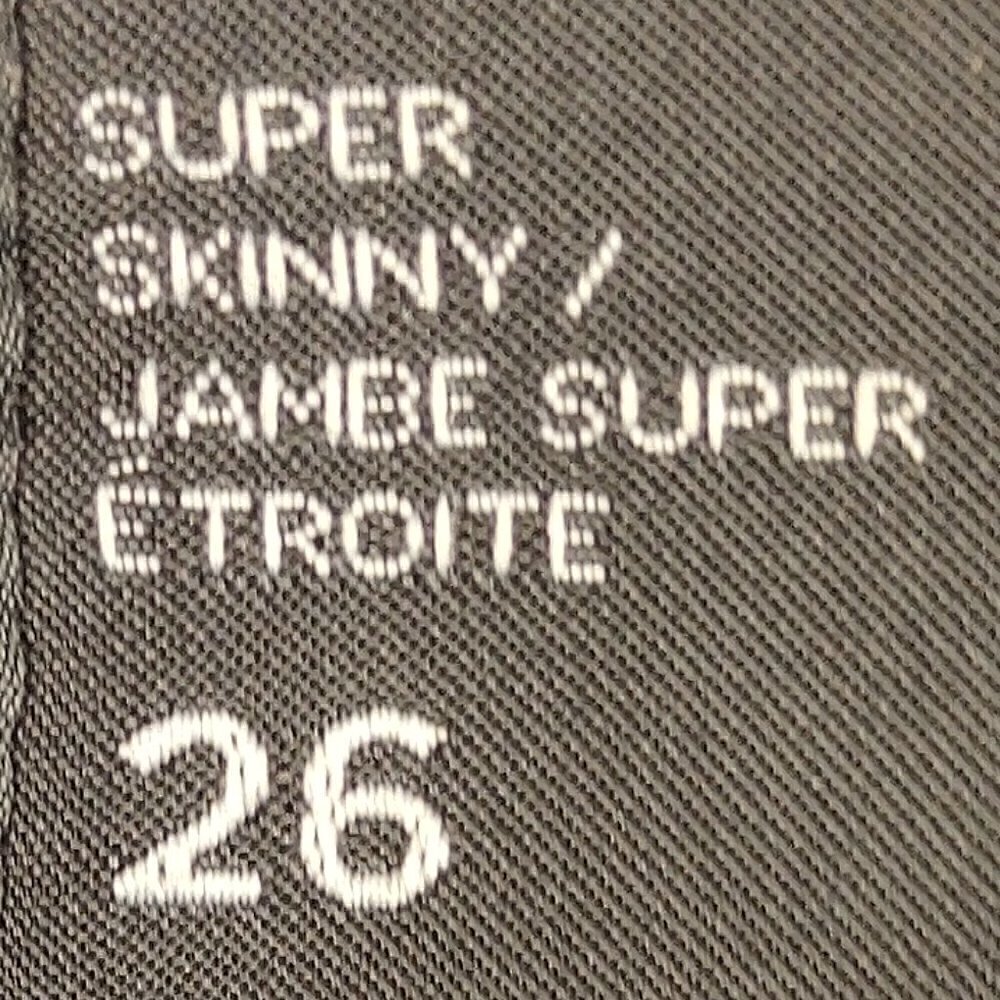 Armani Exchange Super Skinny Blue Jeans Size 26 - Picture 8 of 9